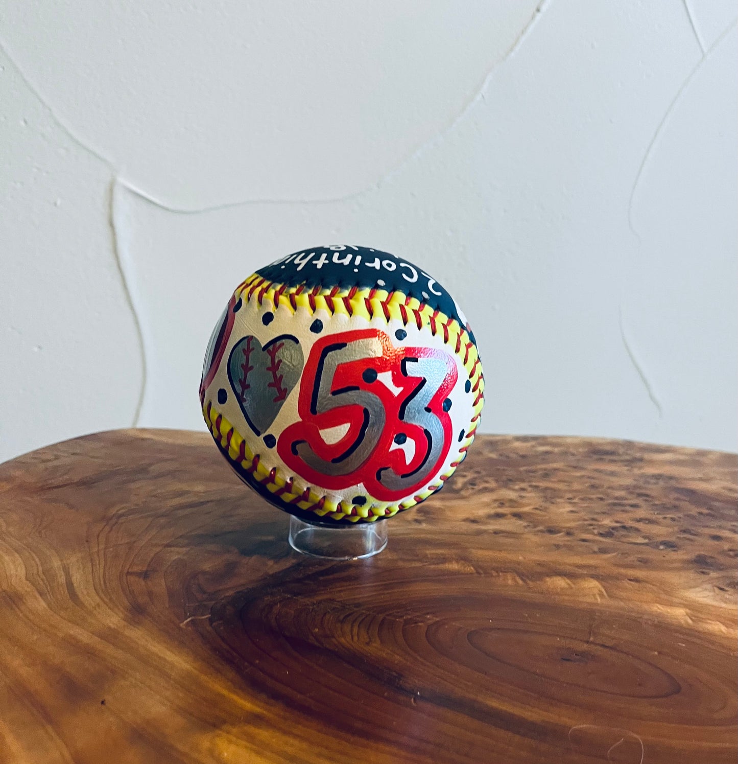 Custom Painted Softball