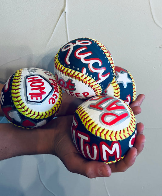 Custom Painted Softball