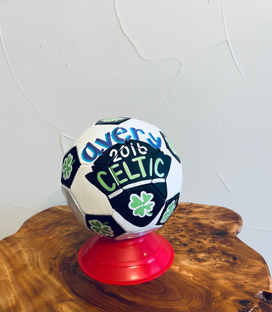 Custom Painted Mini Soccer Ball