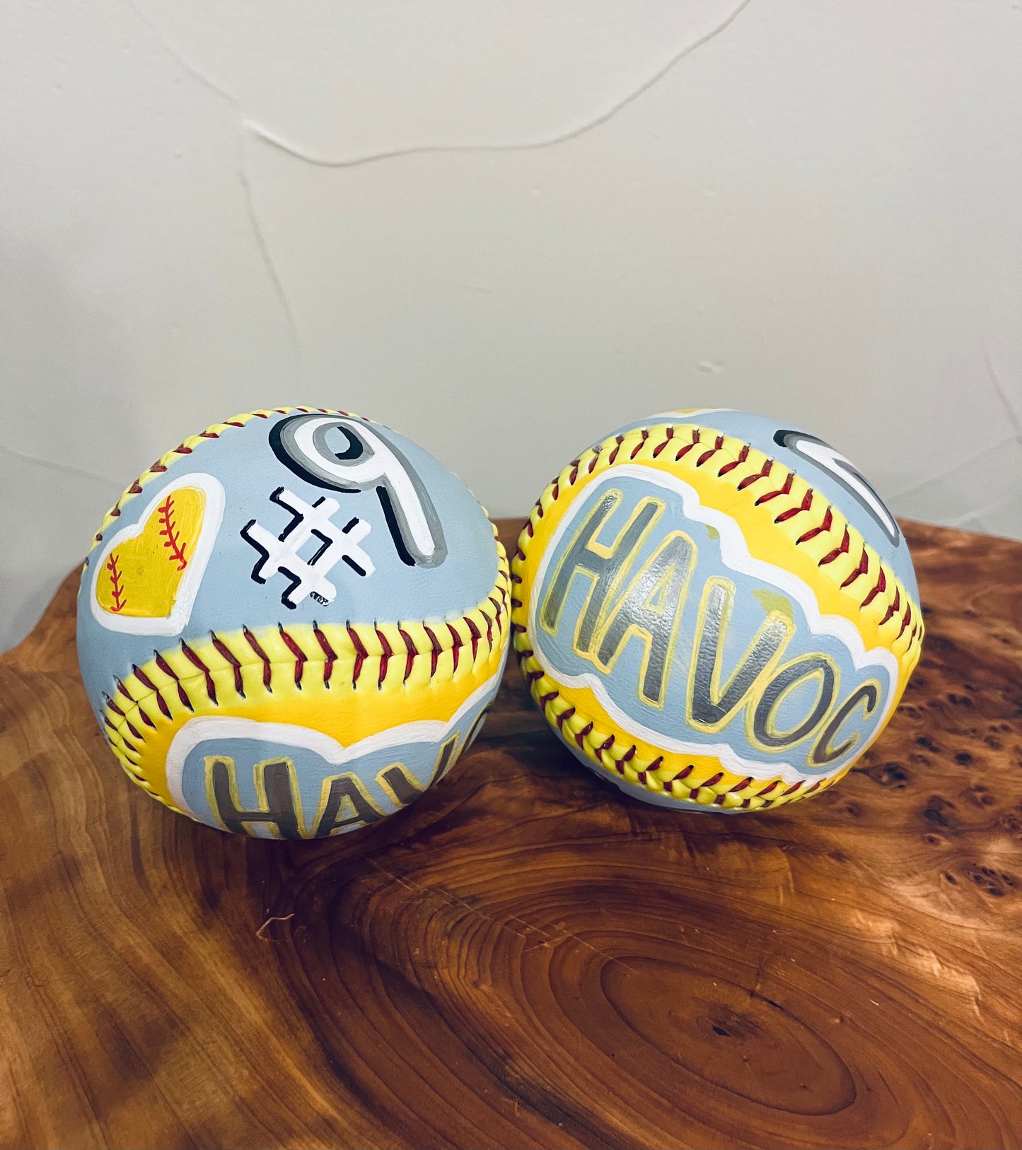 Custom Painted Softball